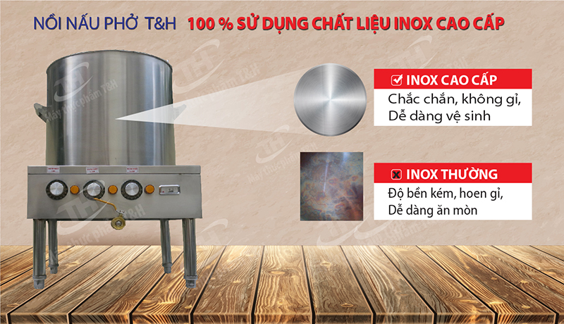 NỒI NẤU PHỞ ĐIỆN T&H 60 LÍT